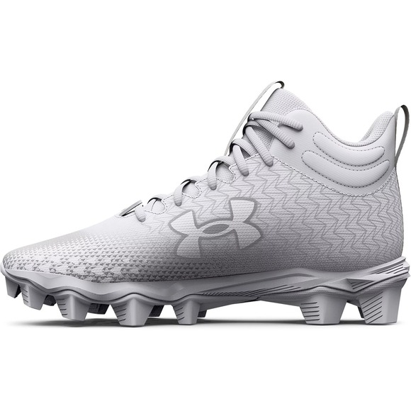 Under Armour Spotlight Franchise 3.0 RM Men\'s Cleats - White/Silver, 8.5 main image 4